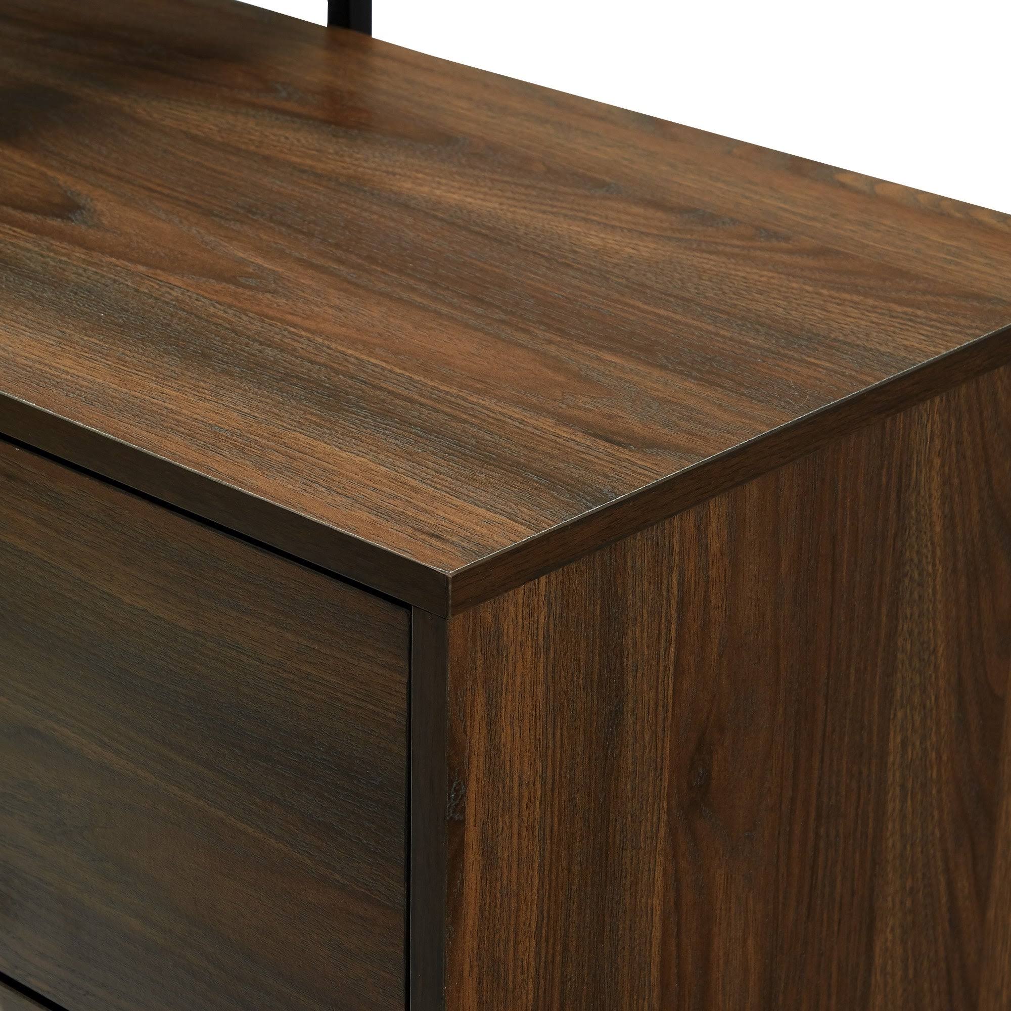 4 Drawer Dark Walnut Accent Chest U2628
