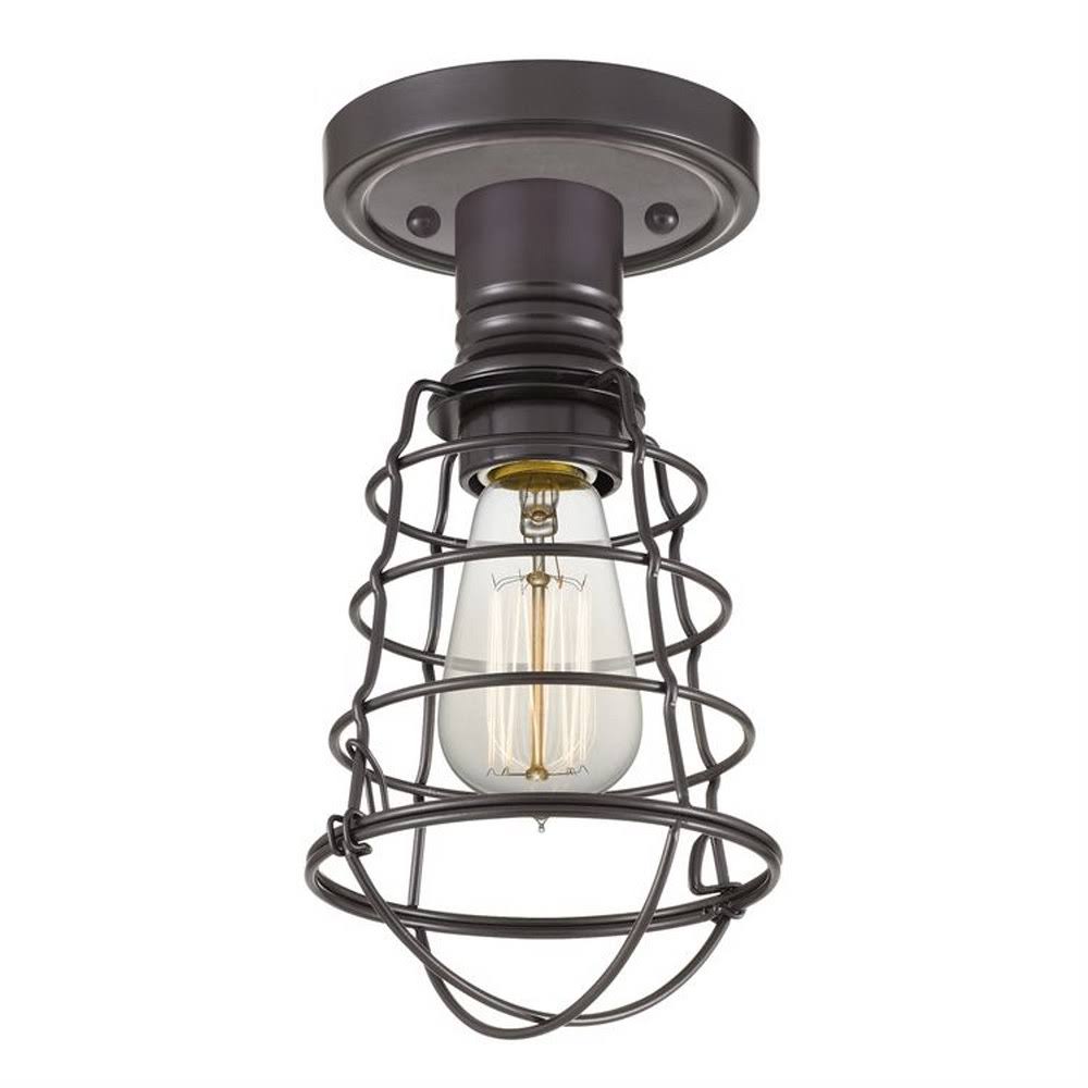 Satin Brass Semi-Flush Mount Light P51511