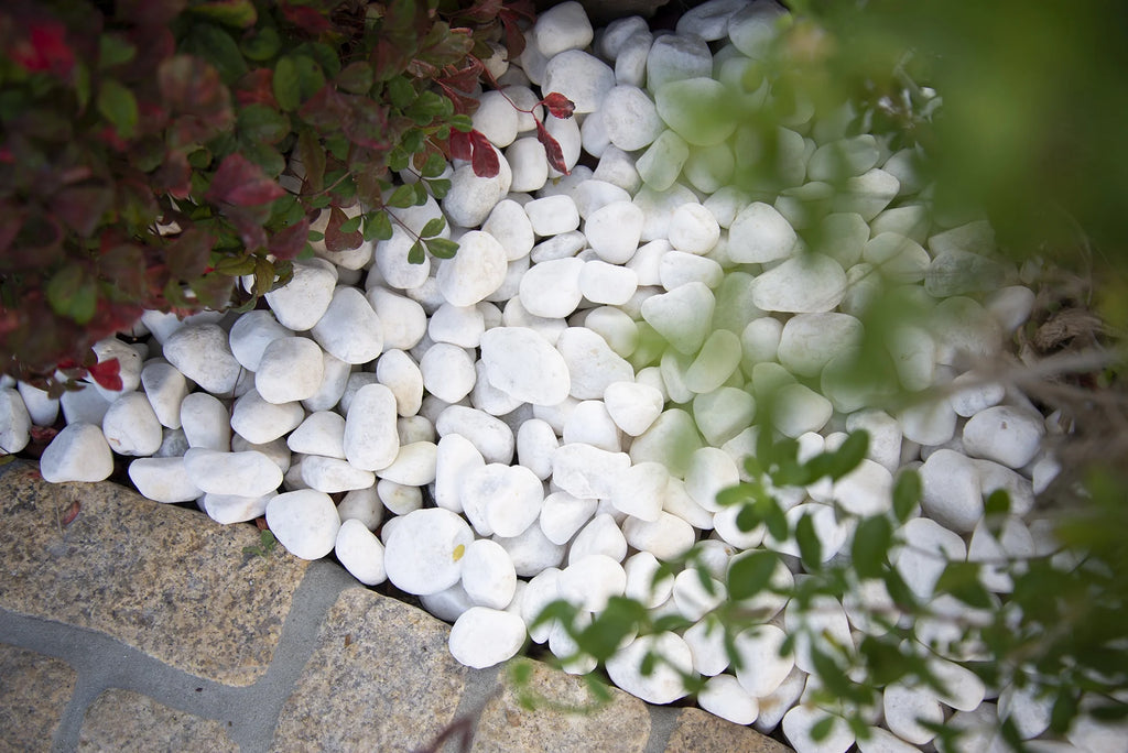 White Marble Bagged Pebbles P47894