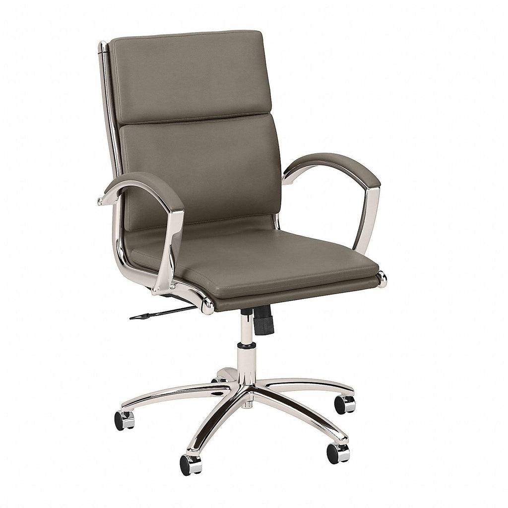 Washed Gray Leather Executive Office Chair G339126