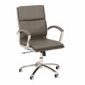 Washed Gray Leather Executive Office Chair G339126