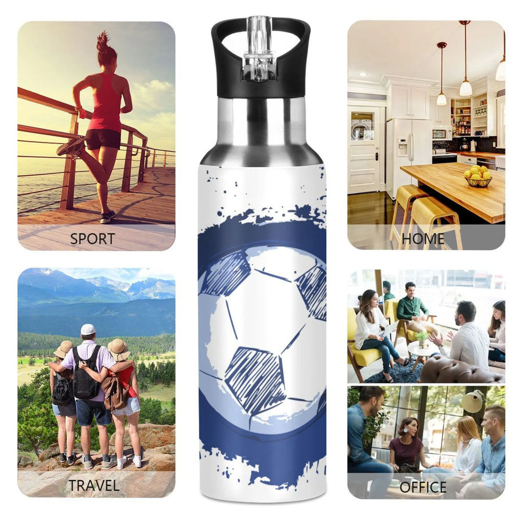Stainless Steel Insulated Water Bottle with Straw Lid D93837