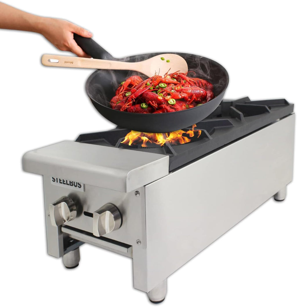 12'' Heavy Duty Commercial 2 Burner Gas Hot Plate P698