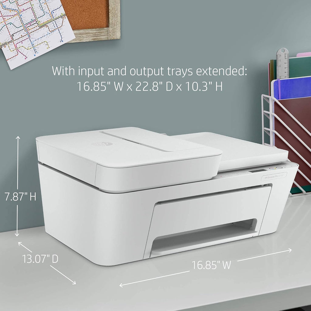 Renewed HP DeskJet Plus 4152 Wireless All-in-One Color Inkjet Printer T5926