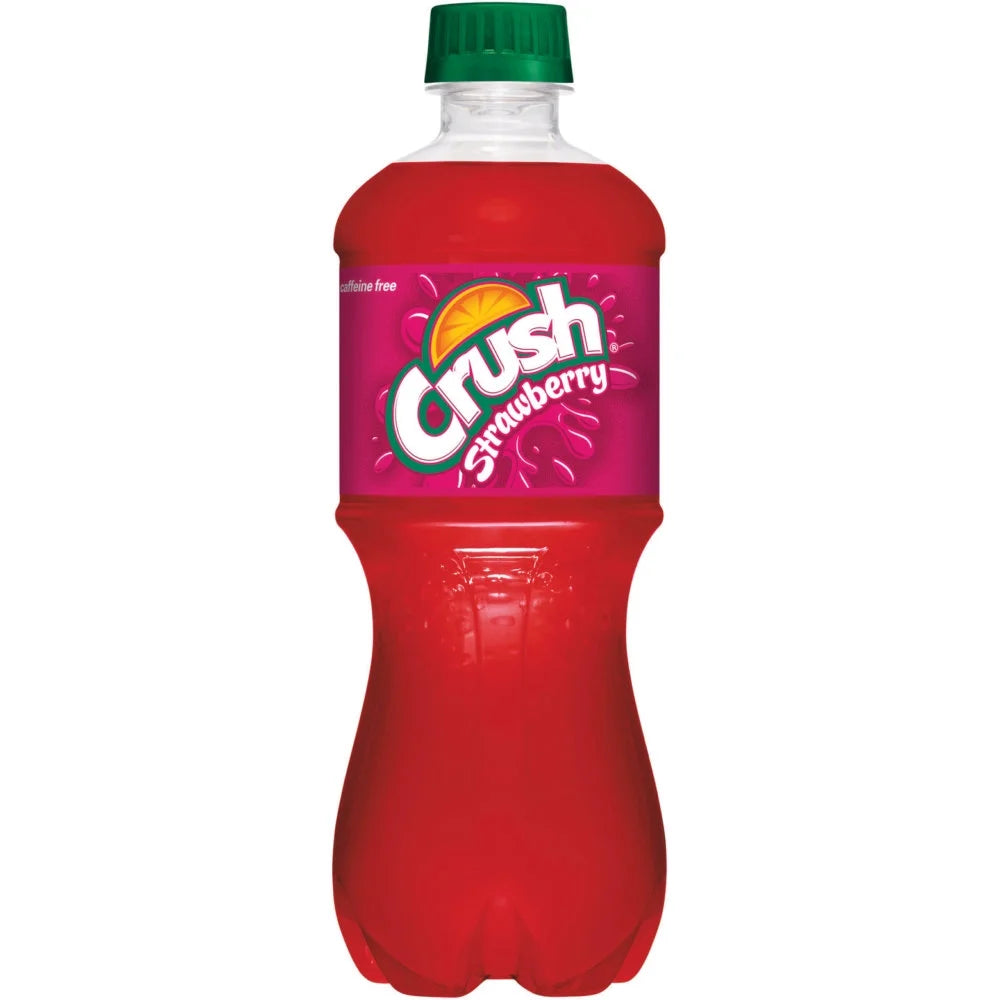 Crush Strawberry Soda 20oz Bottles, Quantity of 10 W6752