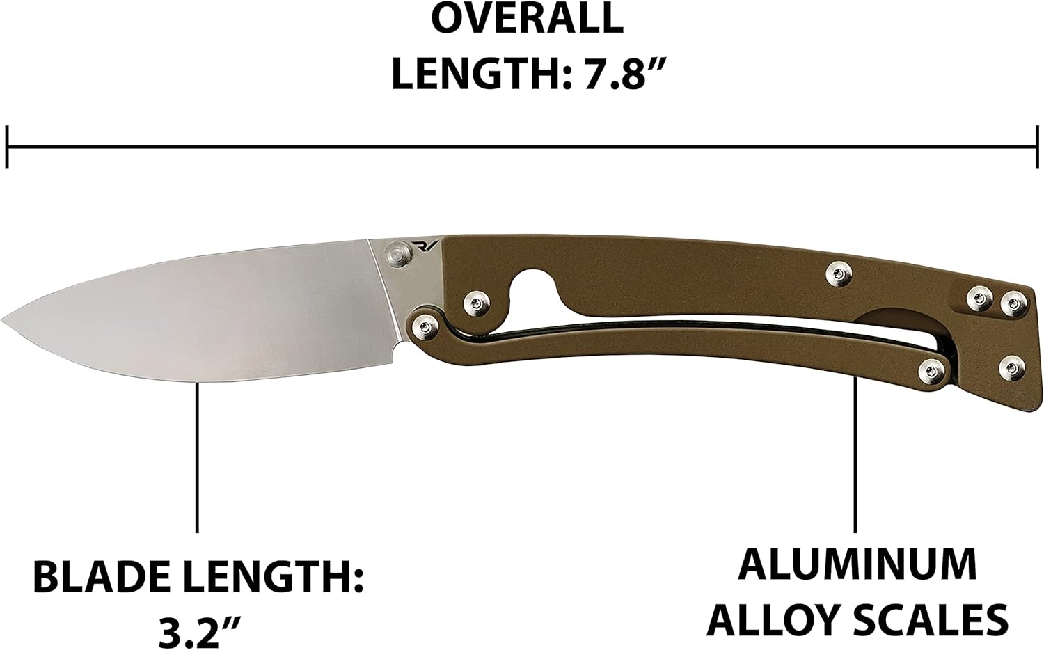 Folding Pocket Knife VG10 Stainless Steel 3.2” Blade Aluminum Alloy Handle U5373