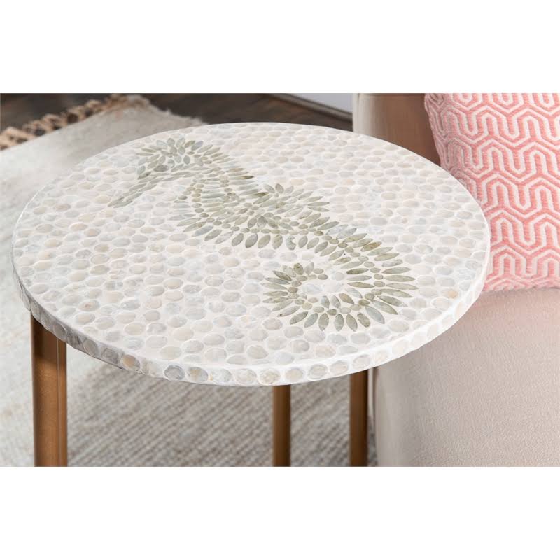 Gold Metal Accent Table F826528