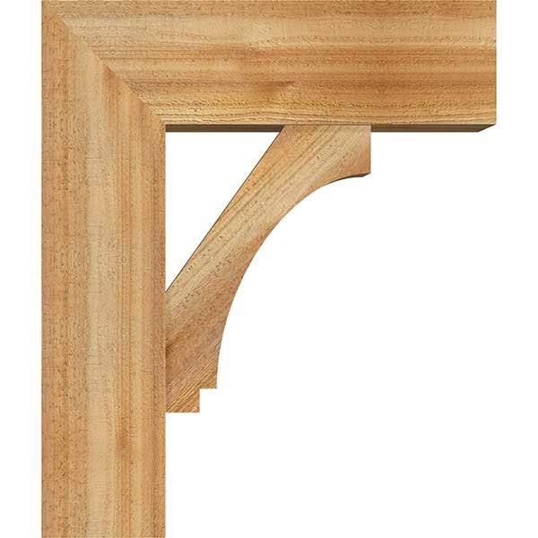 Rough Sawn Bracket with Offset Brace, Western Red Cedar Y81248