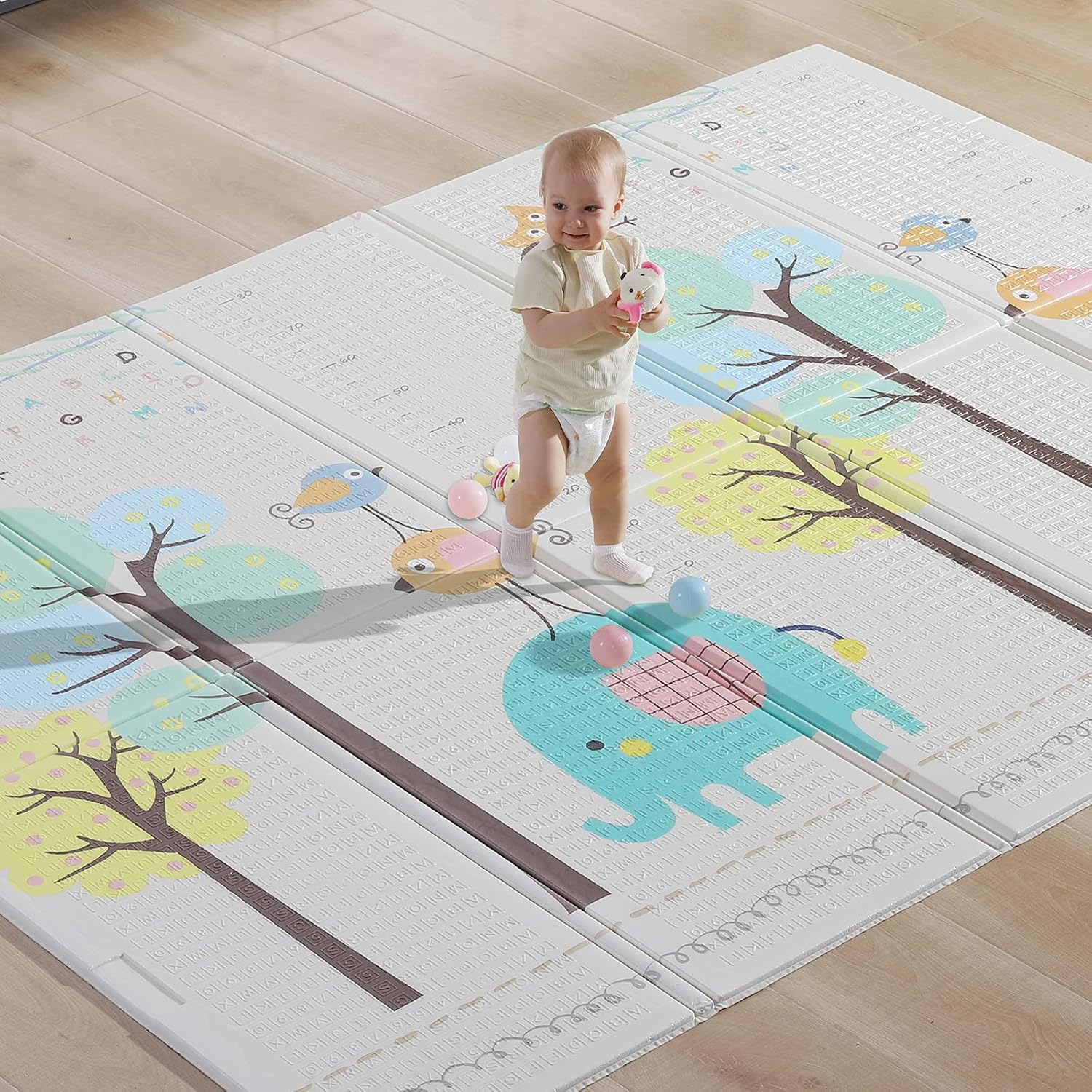 Extra Large Waterproof Non Toxic Soft Foam Reversible Playmat (79 x 59 x 0.4 in) H125503