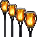 Solar Torch Light with Flickering Flames, 4 Packs E851