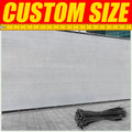 Gray 4' x 50' Fence Privacy Screen with Grommets W298869