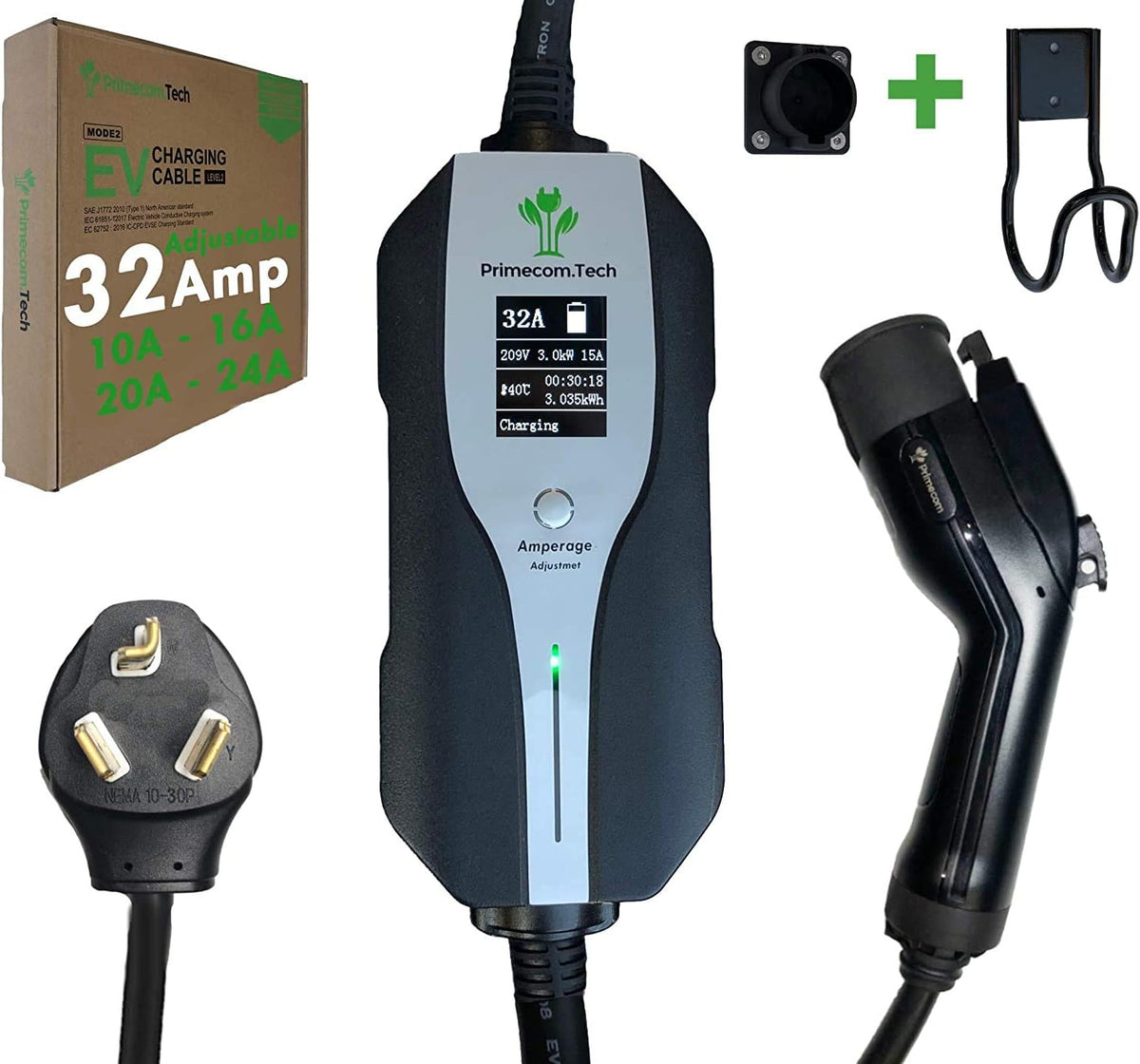 Level 2 Electric Vehicle Charger with 30Ft Cable P51689