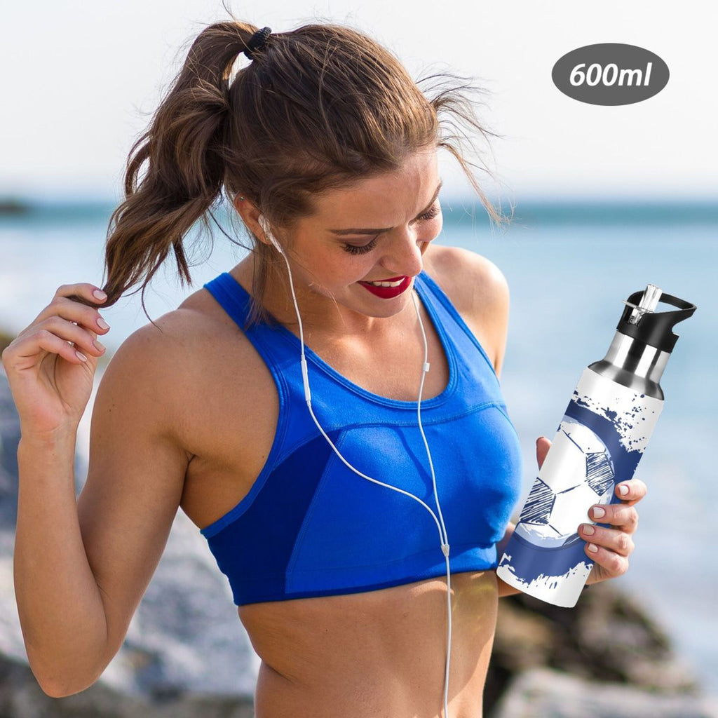 Stainless Steel Insulated Water Bottle with Straw Lid D93837
