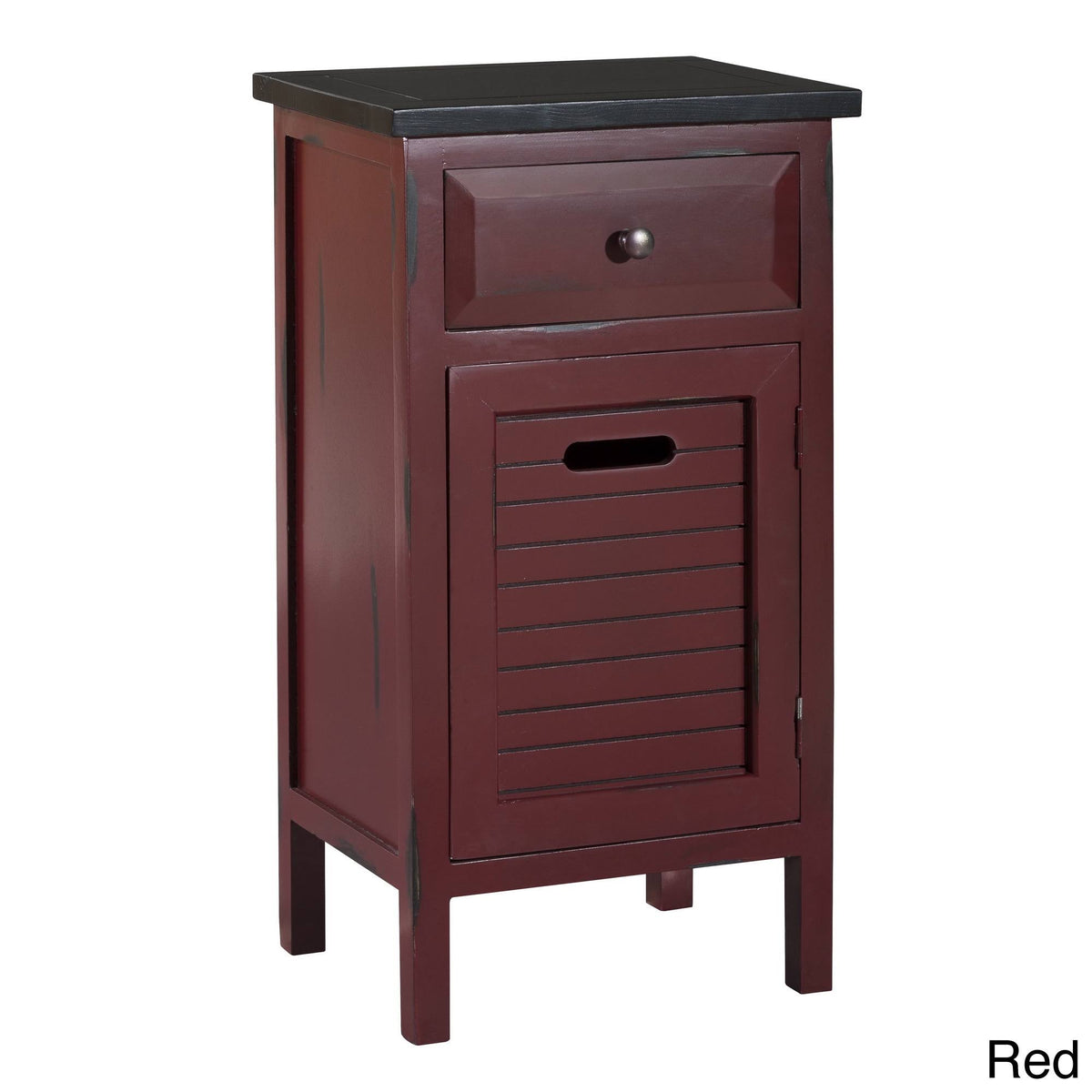 Red 1 Drawer 1 Door Accent Cabinet P1545