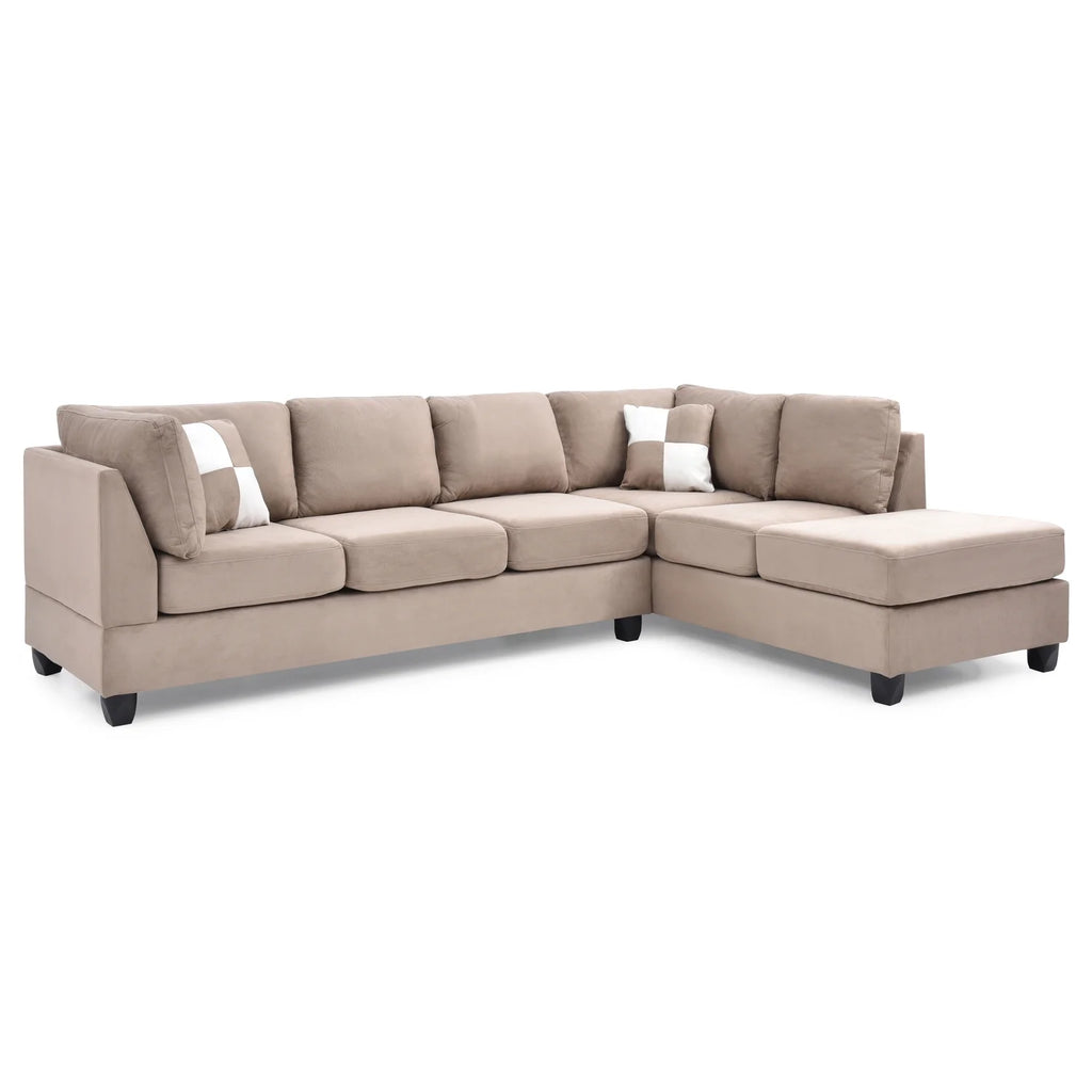 Mocha Sectional (3 Boxes) B3380