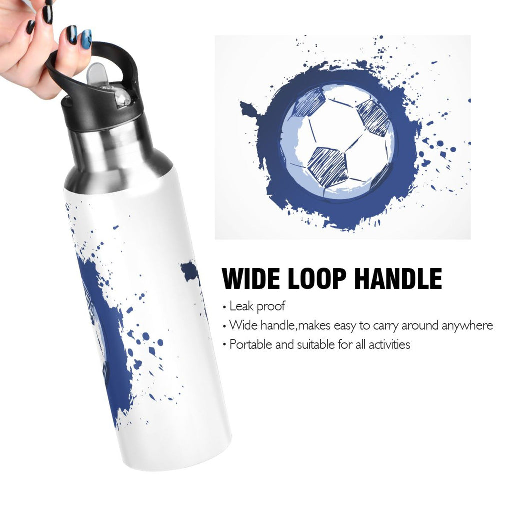Stainless Steel Insulated Water Bottle with Straw Lid D93837