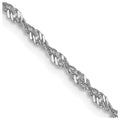 10k White Gold Singapore Chain Necklace 16inch N896343