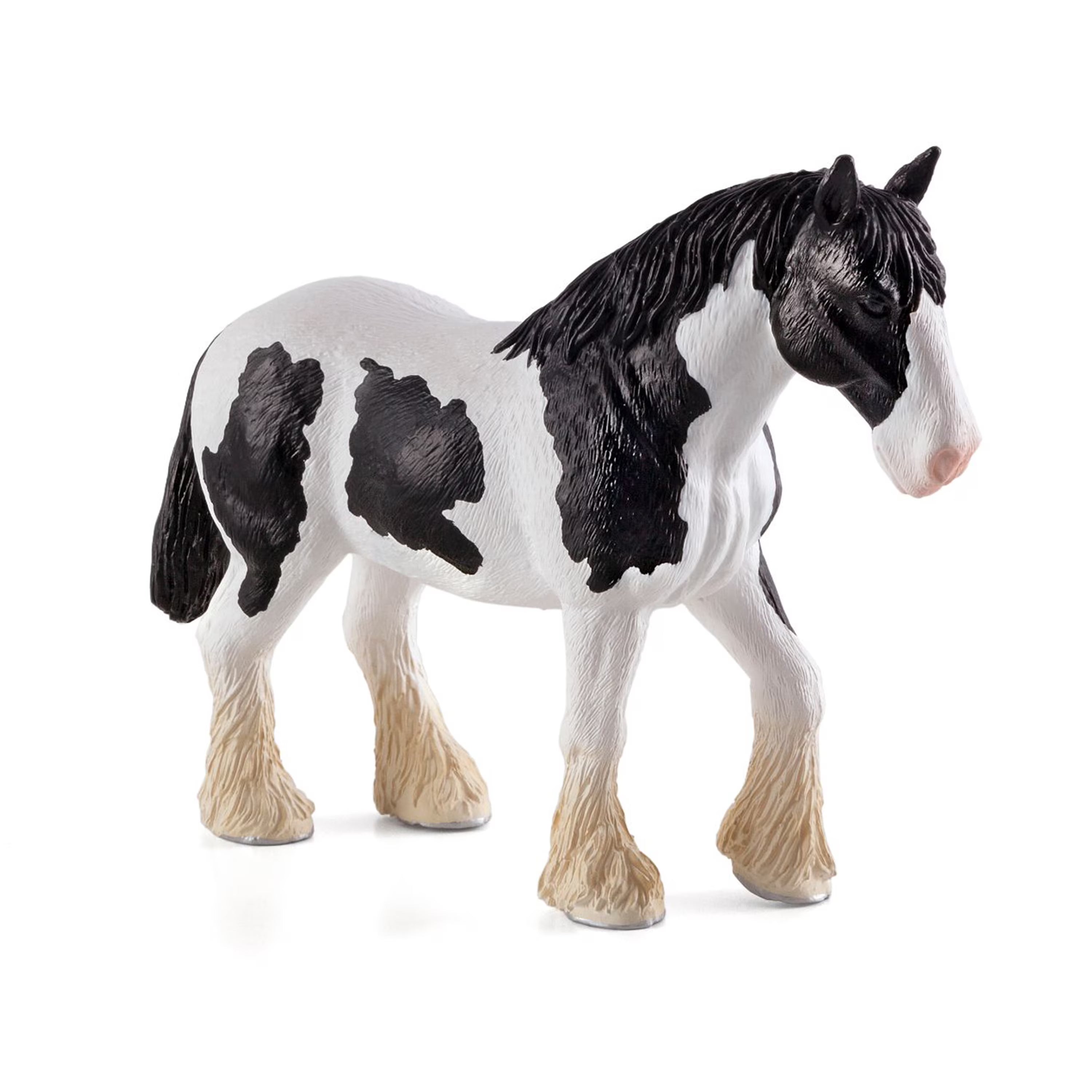 Black and White Clydesdale Horse Figurine D238422