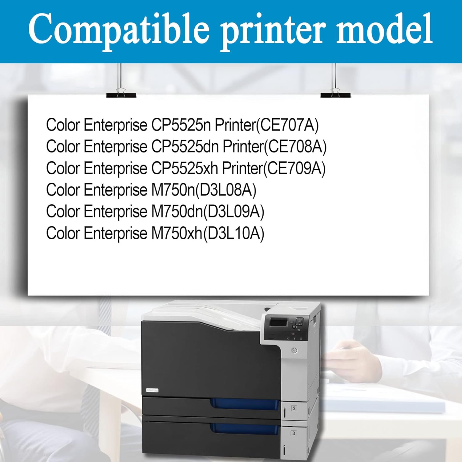 2 Pack Black Remanufactured Toner Cartridge for HP Color Enterprise Z61259