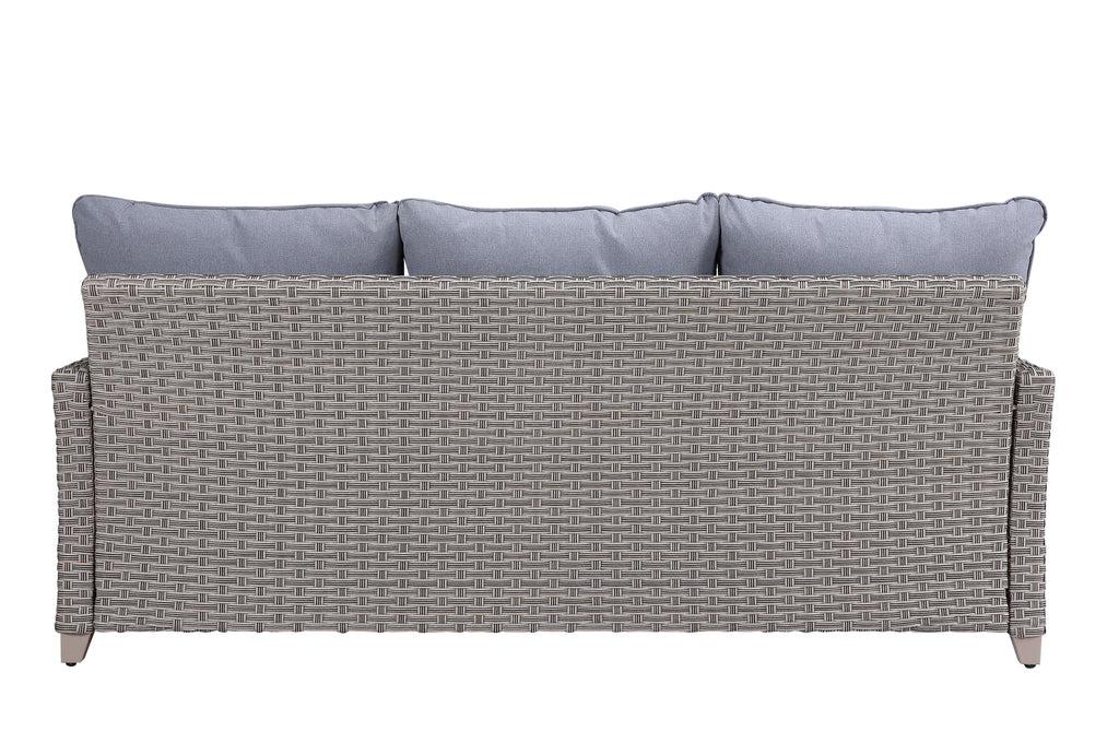 Gray Fabric Patio Sofa Set H4499