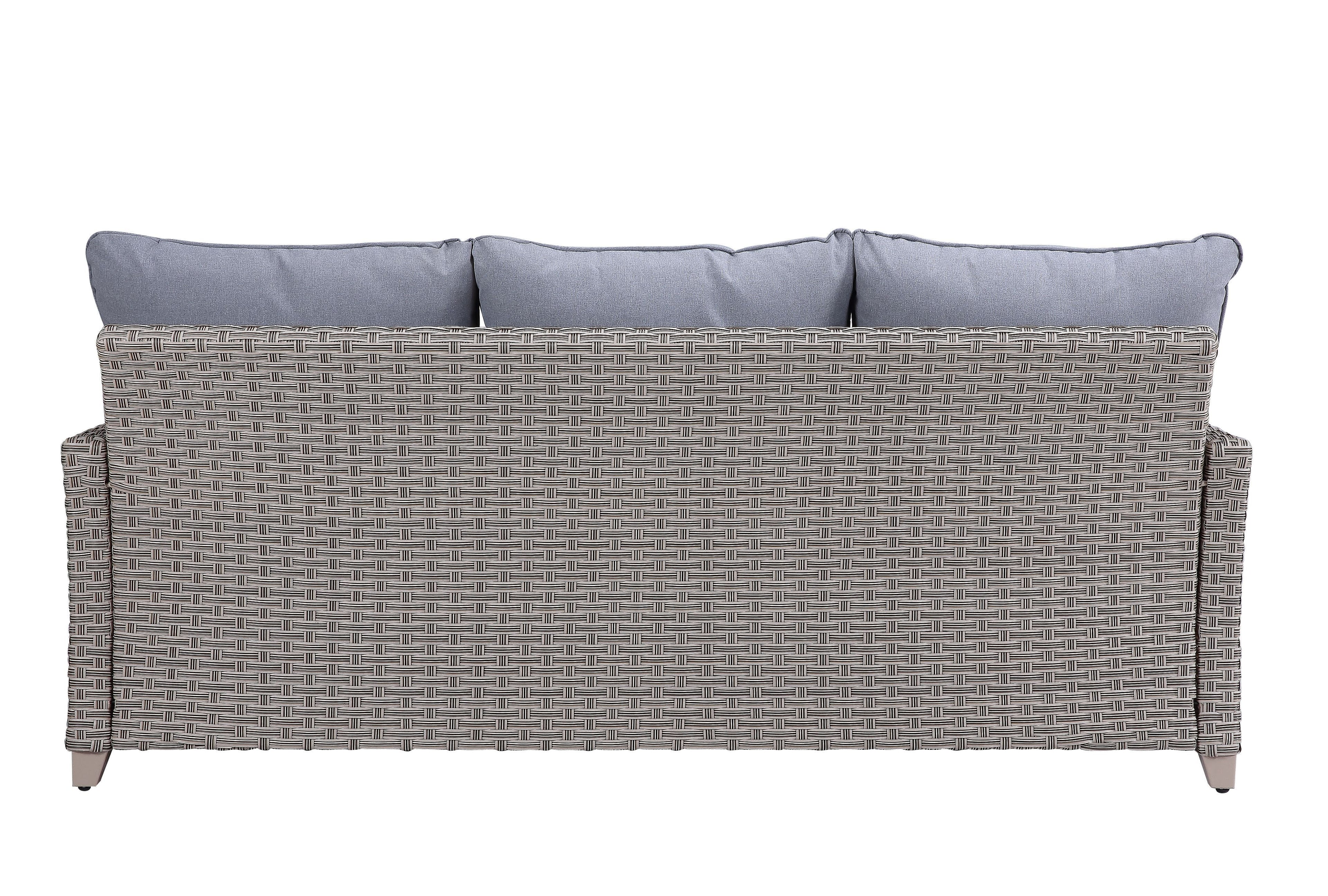 Gray Fabric Patio Sofa Set H4499