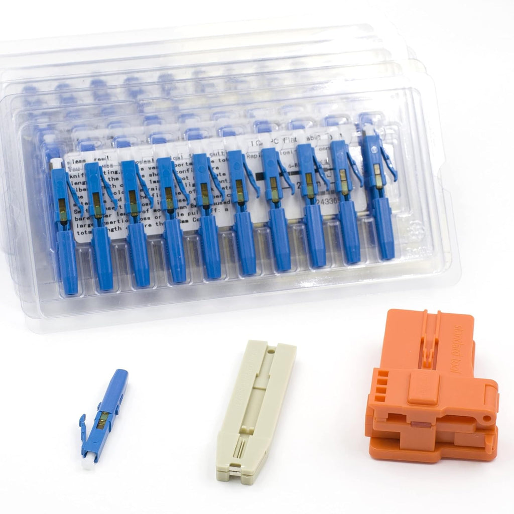 200pcs Fiber Optic Quick Connector with Matched Tools Single Mode 9/125 N8301