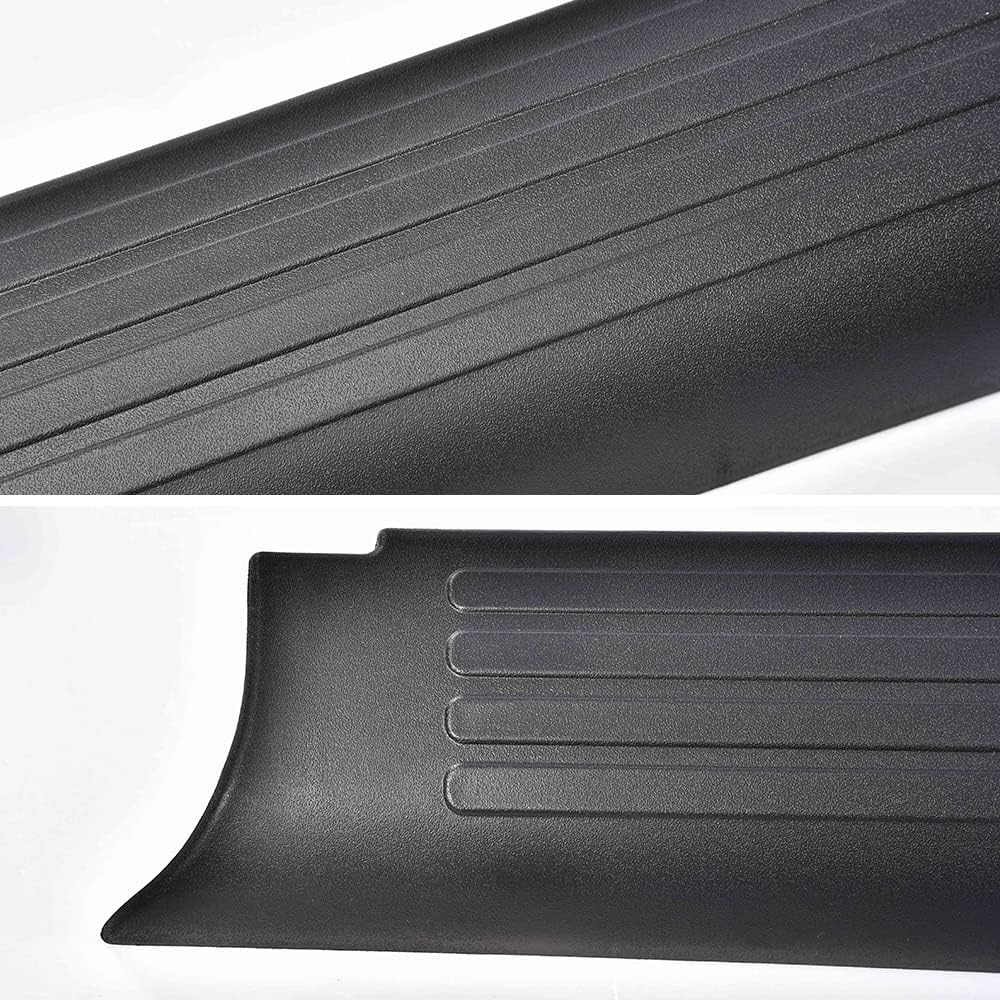 Bed Rail Caps Kit Replacement for Nissan Frontier King Black Smooth Finish Rear Tailgate Cap Moulding Cover 3pcs I74976