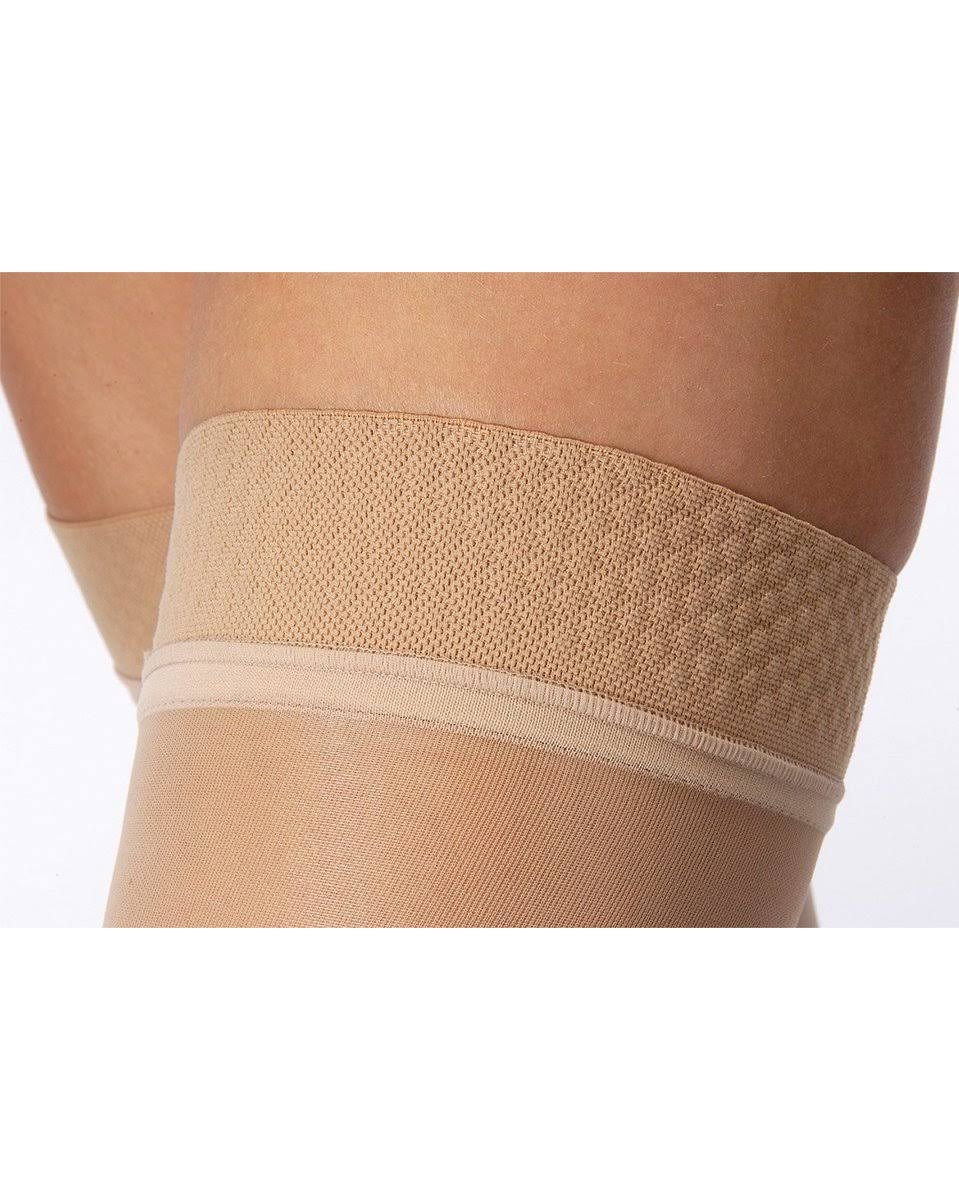 Ultrasheer 20-30 mmHg Large Sun Bronze Thigh High Silicone Dot Band X680