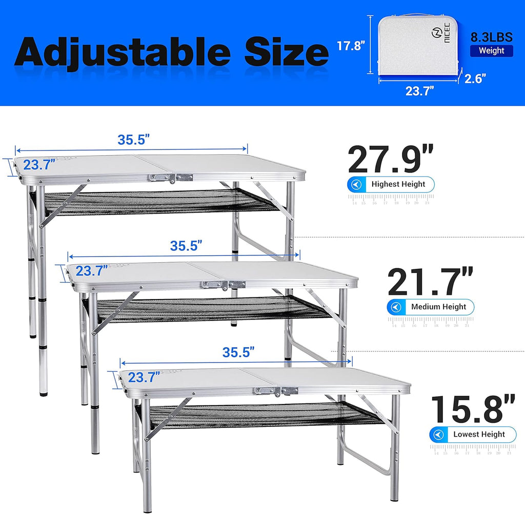 Folding Camping Table with Carry Handle X582