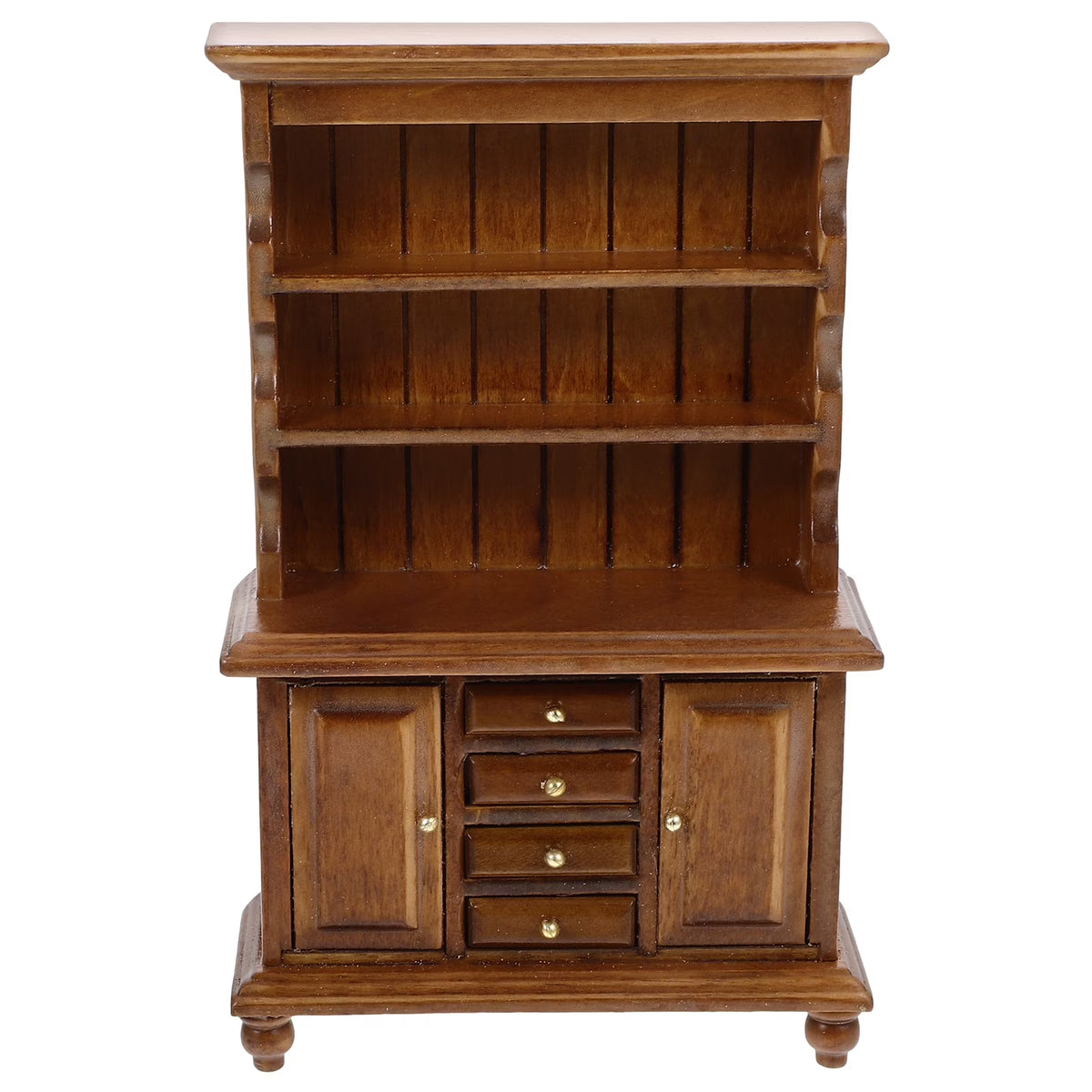 Walnut Color Doll House Bookcase Crafts T882
