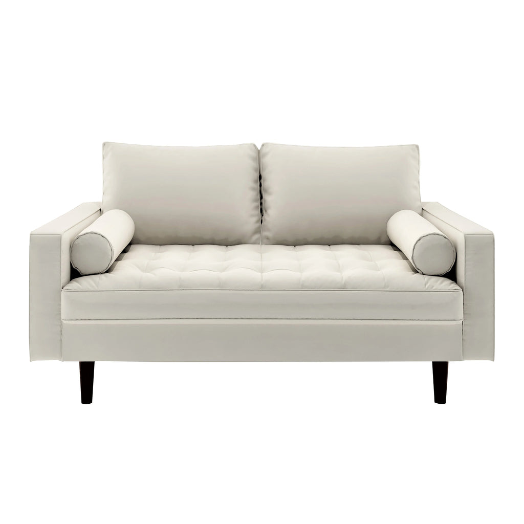 Mid-century Modern Loveseat Brown B35983