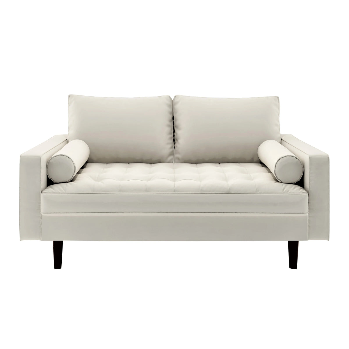 Mid-century Modern Loveseat Brown B35983