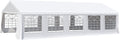 White Heavy Duty Carport Canopy with Removable Sidewalls and Windows P192688