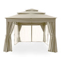 Replacement Canopy Top and Side Mosquito Netting Set for Gazebo P4887
