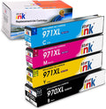 4 Packs Black Cyan Yellow Magenta Ink Cartridge for OfficeJet Pro Printer F113