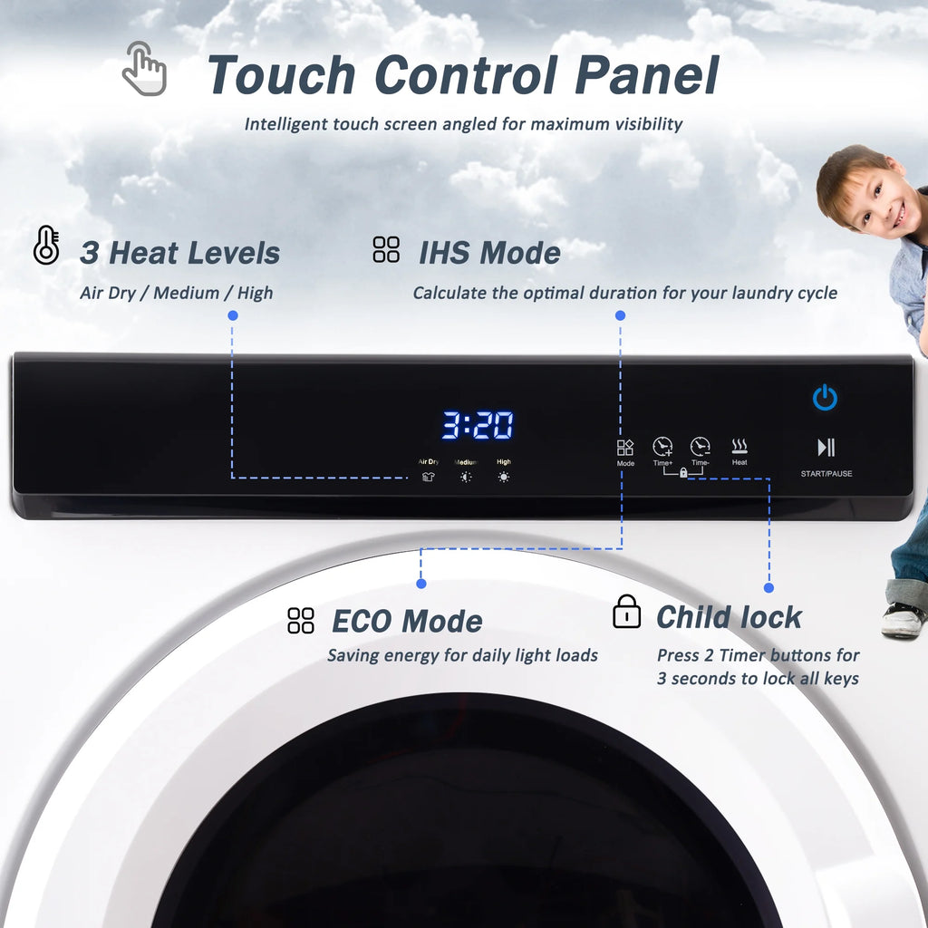 Electric Portable Clothes Dryer with Stainless Steel Tub W264