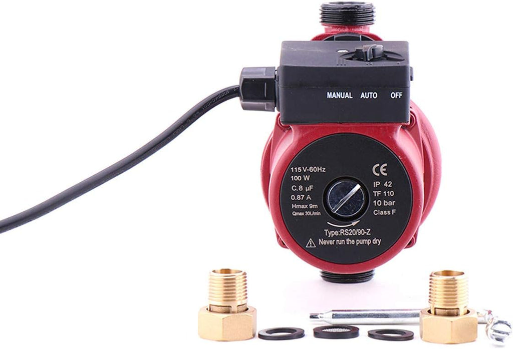 Hot Water Recirculation Pump 115V 1 inch Outlet 100W Cast Iron, Pack of 2 D5305