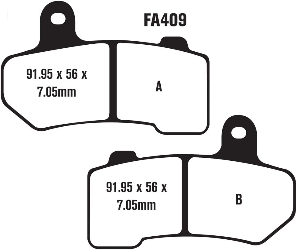 Complete Double-H Sintered Brake Pad Change Kit E589