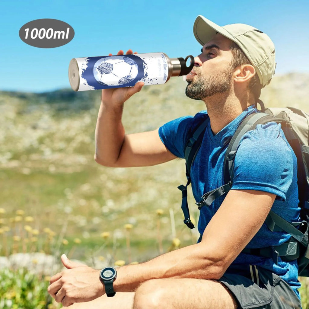 Stainless Steel Insulated Water Bottle with Straw Lid D93837