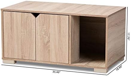 2-Door Wood Cat House T74986