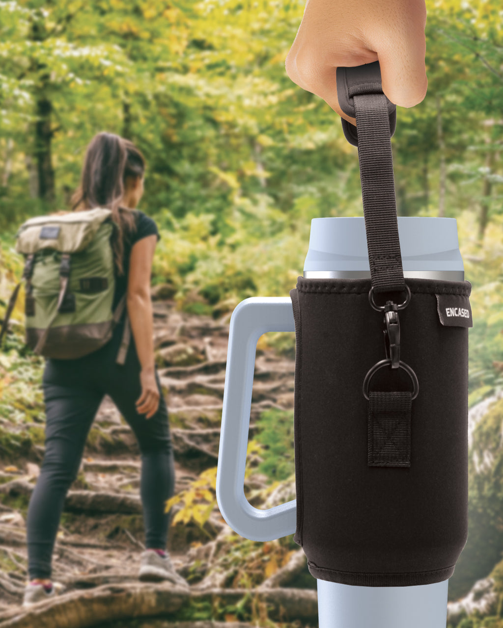 40 oz Insulated Tumbler with Handle and Carrier Bag R572