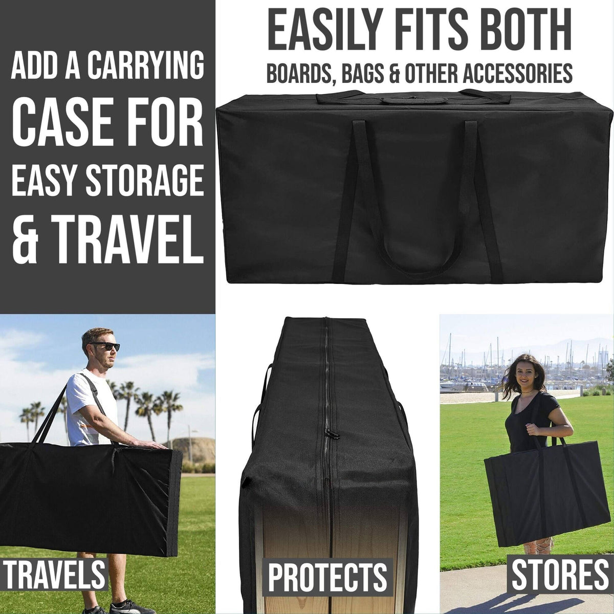 Black Nail Cornhole Set 2x3 Boards J1259