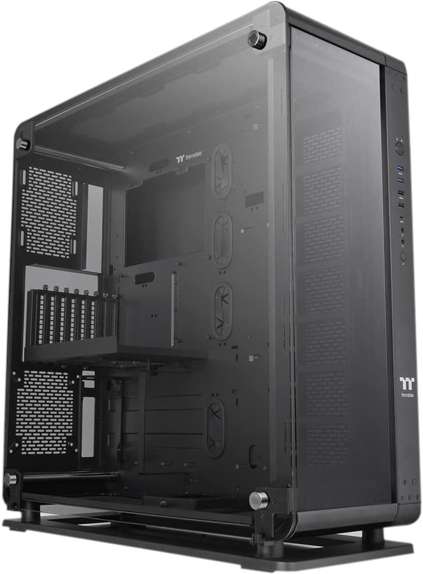 Black ATX Mid Tower Open Frame Computer Case I58973