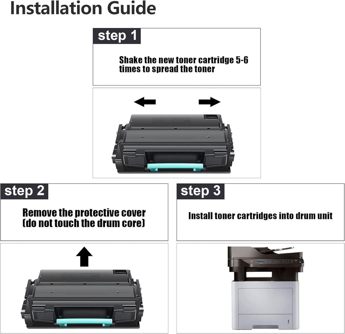 3 Pack Black Compatible Toner Cartridge P10790