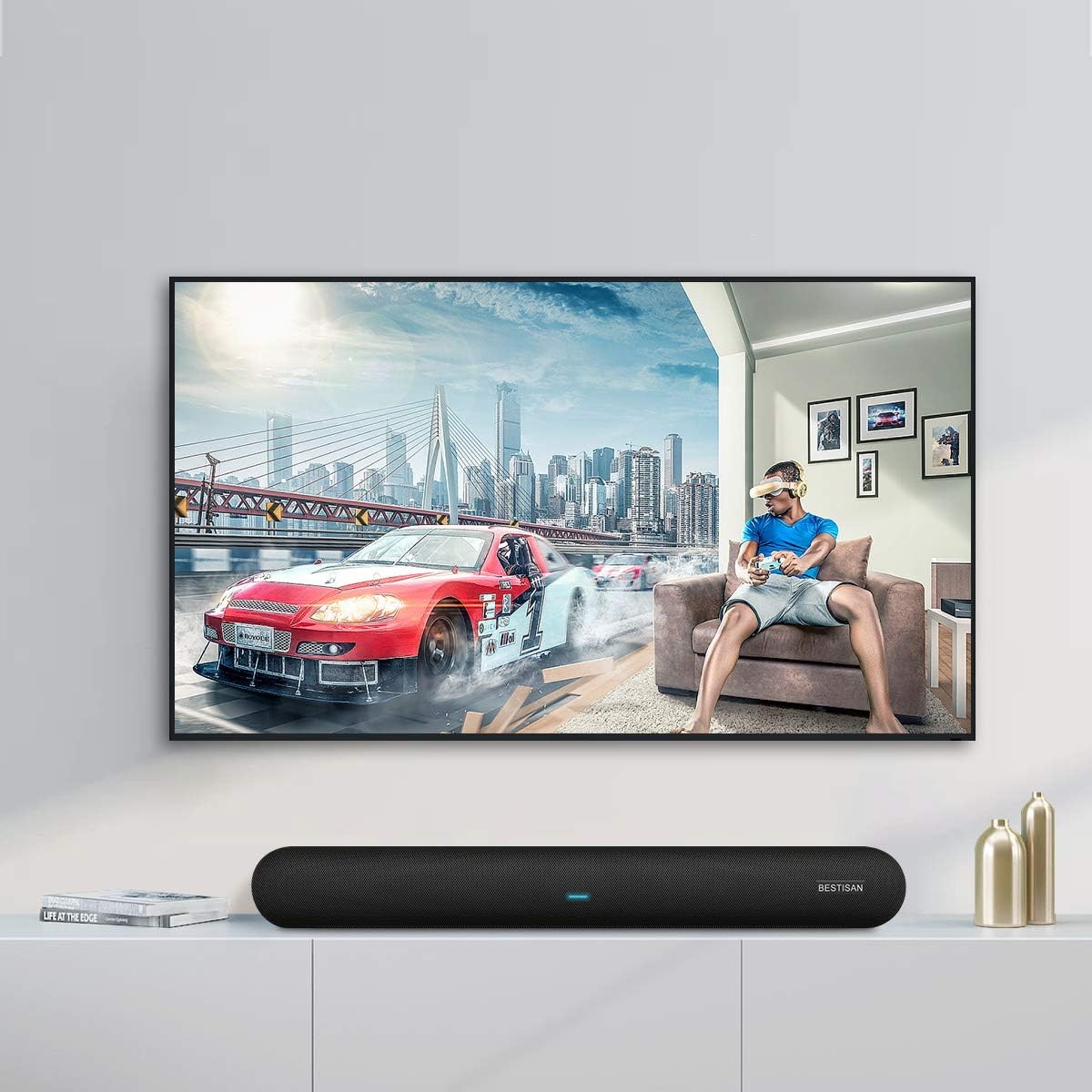 80 Watts TV Sound Bar with Bluetooth 5.0 T168881
