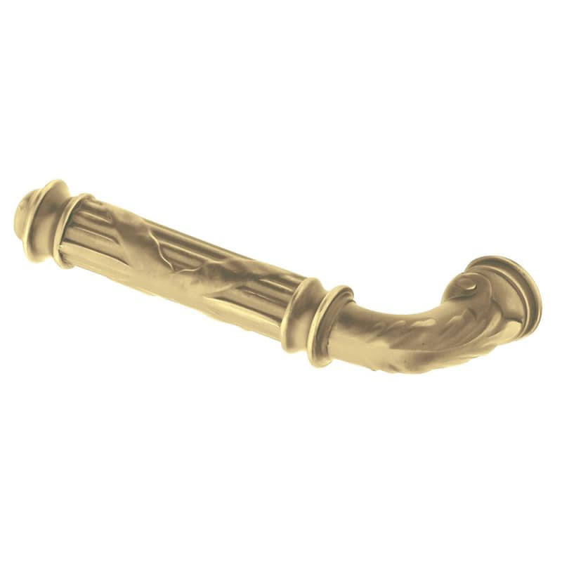 Satin Brass and Brown Single Left Handed Lever Only F2396