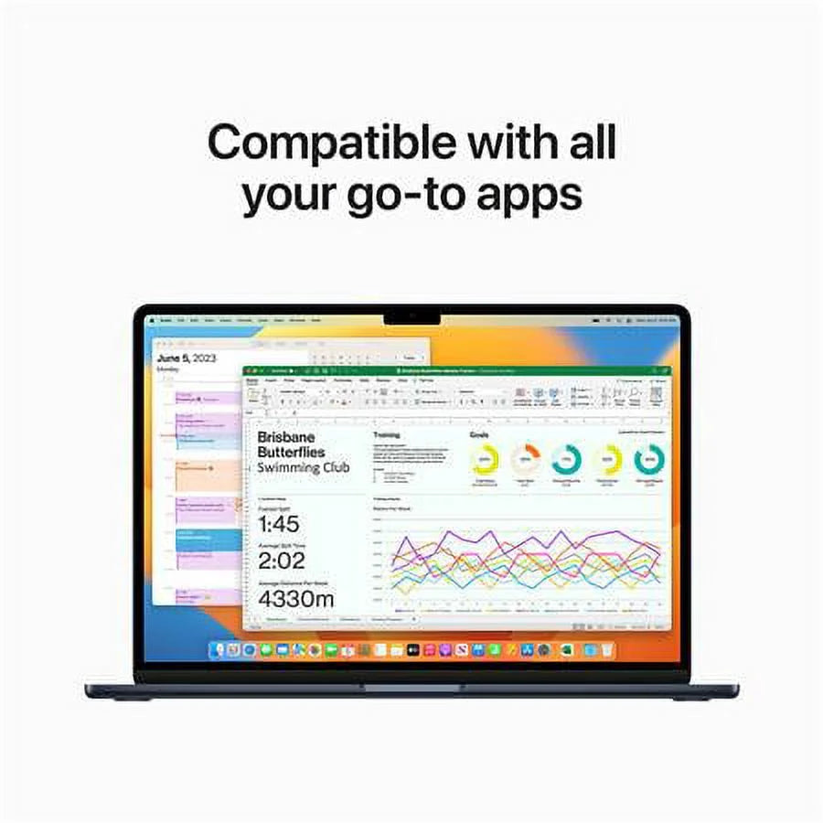 Mid 2023 MacBook Air 15.3" with Liquid Retina Display, M2 Chip, 24GB Memory, 1TB SSD, Midnight J8177