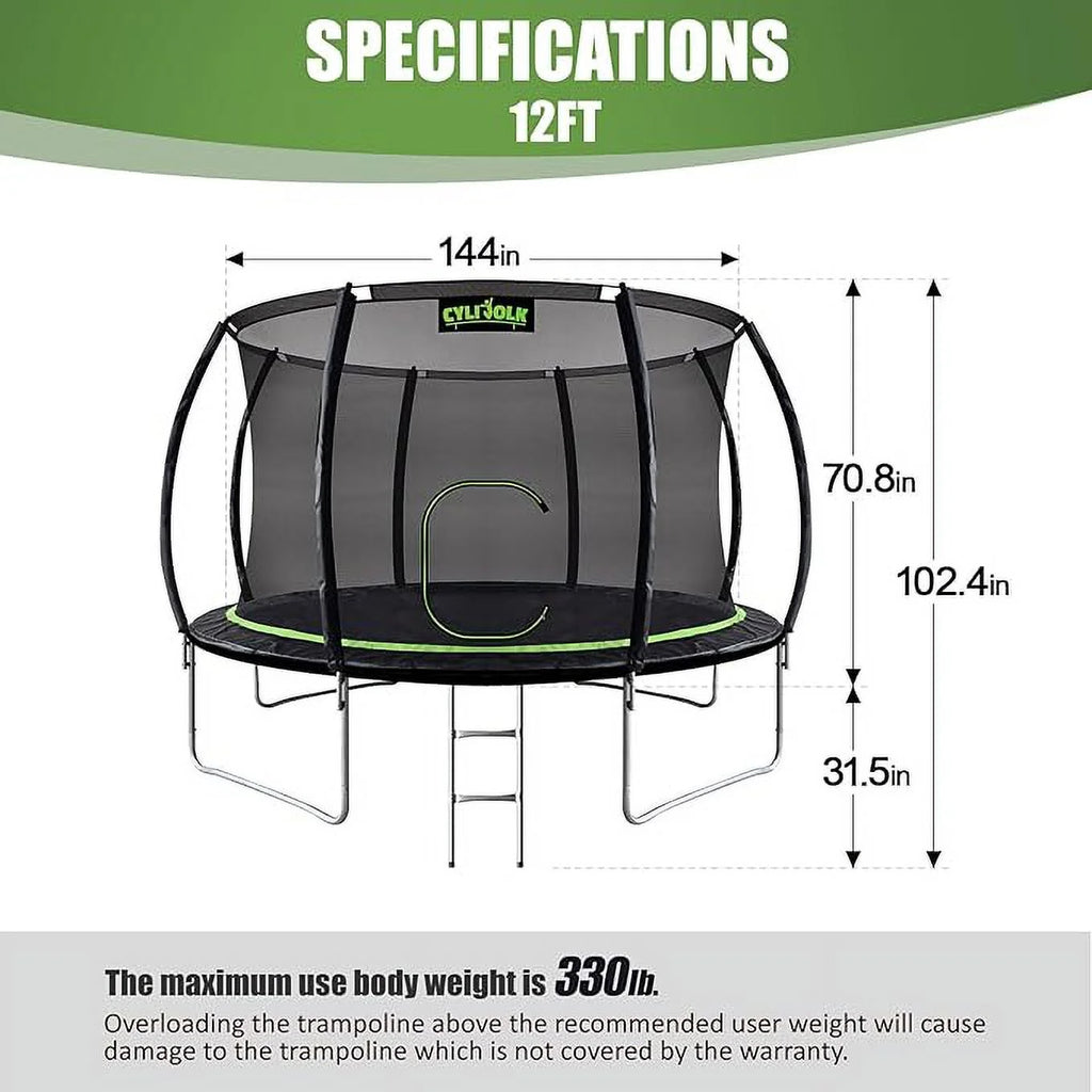 12 Foot Trampoline with Ladder P231769