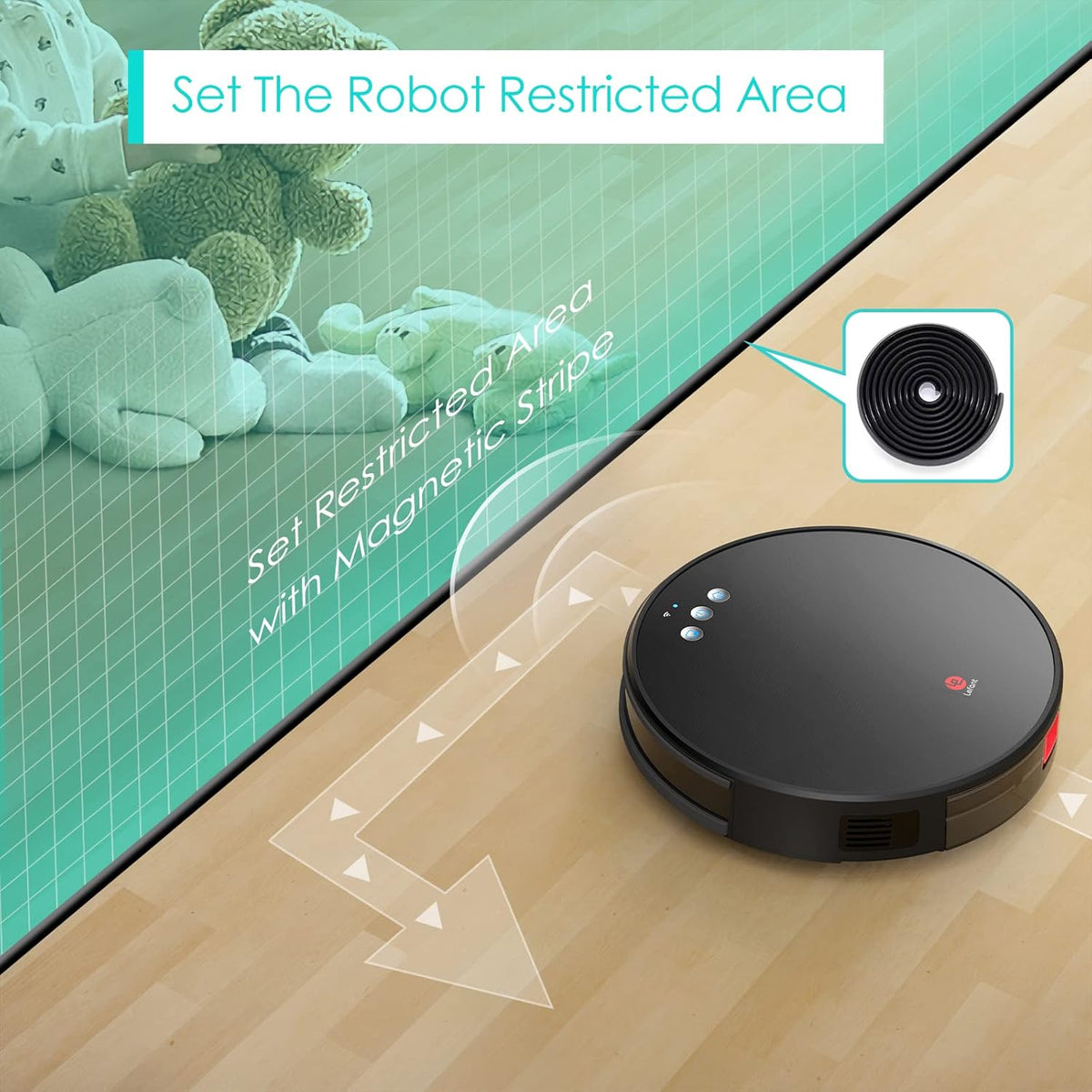 Robot Vacuum and Mop with 3200Pa Suction, 150 Mins Runtime E10602