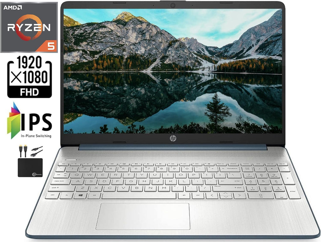 15.6'' FHD IPS Laptop Computer, AMD Hexa-Core Ryzen 5 5500U, 16GB RAM, 256GB PCIe SSD, Windows 11 P8760